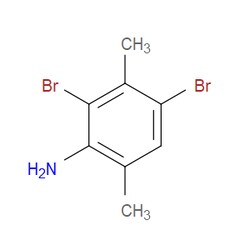 Aobchem&nbsp;2 4-Dibromo-3 6-dimethylaniline |  ≥97% |  CAS 26829-89-0 |  C8H9Br2N |  25g