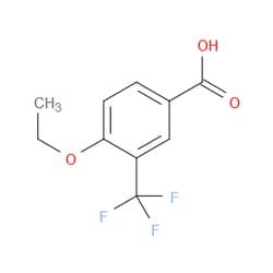 Aobchem&nbsp;4-Ethoxy-3-(trifluoromethyl)benzoic acid |  ≥97% |  CAS 252901-50-1 |  C10H9F3O3 |  500mg