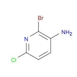 Aobchem&nbsp;3-Amino-6-chloro-2-bromopyridine |  ≥97% |  CAS 1050501-88-6 |  C5H4BrClN2 |  25g