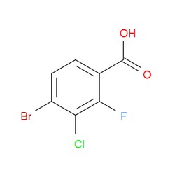 Aobchem&nbsp;4-Bromo-3-chloro-2-fluorobenzoic acid |  ≥97% |  CAS 194804-94-9 |  C7H3BrClFO2 |  1g