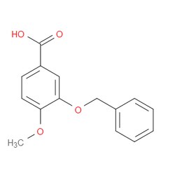 Aobchem&nbsp;3-(Benzyloxy)-4-methoxybenzoic acid |  ≥97% |  CAS 58452-00-9 |  C15H14O4 |  25g