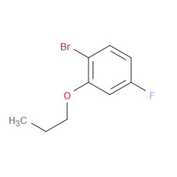 Aobchem&nbsp;1-Bromo-4-fluoro-2-propoxybenzene |  ≥97% |  CAS 473417-38-8 |  C9H10BrFO |  25g