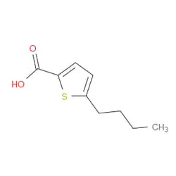Aobchem&nbsp;5-Butylthiophene-2-carboxylic acid |  ≥97% |  CAS 63068-74-6 |  C9H12O2S |  25g