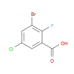 Aobchem&nbsp;3-Bromo-5-chloro-2-fluorobenzoic acid |  ≥97% |  CAS 1269232-93-0 |  C7H3BrClFO2 |  1g