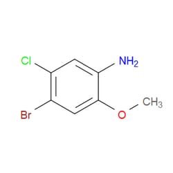 Aobchem&nbsp;4-Bromo-5-chloro-2-methoxyaniline |  ≥97% |  CAS 102170-53-6 |  C7H7BrClNO |  10g