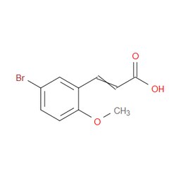 Aobchem&nbsp;3-(5-Bromo-2-methoxyphenyl)-2-propenoic acid |  ≥95% |  CAS 40803-53-0 |  C10H9BrO3 |  25g