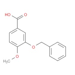 Aobchem&nbsp;3-(Benzyloxy)-4-methoxybenzoic acid |  ≥97% |  CAS 58452-00-9 |  C15H14O4 |  10g