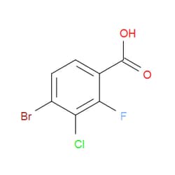 Aobchem&nbsp;4-Bromo-3-chloro-2-fluorobenzoic acid |  ≥97% |  CAS 194804-94-9 |  C7H3BrClFO2 |  10g