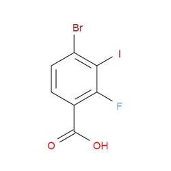 Aobchem&nbsp;4-Bromo-2-fluoro-3-iodobenzoic acid |  ≥97% |  CAS 1809157-98-9 |  C7H3BrFIO2 |  1g
