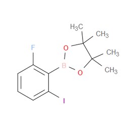 Aobchem&nbsp;2-Fluoro-6-iodophenylboronic acid pinacol ester |  ≥97% |  CAS 1010839-66-3 |  C12H15BFIO2 |  10g