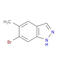 Aobchem&nbsp;6-Bromo-5-methyl-1H-indazole |  ≥97% |  CAS 1000343-69-0 |  C8H7BrN2 |  25g
