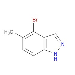 Aobchem&nbsp;4-Bromo-5-methyl-1H-indazole |  ≥97% |  CAS 926922-40-9 |  C8H7BrN2 |  5g