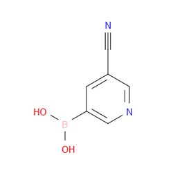 Aobchem&nbsp;5-Cyano-3-pyridinylboronic acid |  ≥97% |  CAS 497147-93-0 |  C6H5BN2O2 |  5g