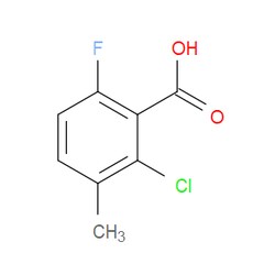 Aobchem&nbsp;2-Chloro-6-fluoro-3-methylbenzoic acid |  ≥97% |  CAS 32890-89-4 |  C8H6ClFO2 |  5g