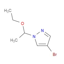 Aobchem&nbsp;4-Bromo-1-(1-ethoxy-ethyl)-1H-pyrazole |  ≥97% |  CAS 1024120-52-2 |  C7H11BrN2O |  5g