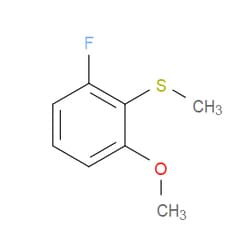 Aobchem&nbsp;(2-Fluoro-6-methoxyphenyl)(methyl)sulfane |  ≥97% |  CAS 1378573-53-5 |  C8H9FOS |  25g
