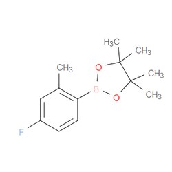 Aobchem&nbsp;2-(4-Fluoro-2-methylphenyl)-4 4 5 5-tetramethyl-1 3 2-dioxaborolane |  ≥97% |  CAS 815631-56-2 |  C13H18BFO2 |  25g