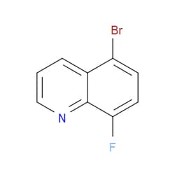 Aobchem&nbsp;5-Bromo-8-fluoroquinoline |  ≥97% |  CAS 1133115-78-2 |  C9H5BrFN |  5g