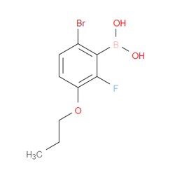 Aobchem&nbsp;6-Bromo-2-fluoro-3-propoxyphenylboronic acid |  ≥95% |  CAS 1072951-85-9 |  C9H11BBrFO3 |  25g