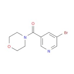 Aobchem&nbsp;(5-Bromopyridin-3-yl)-morpholin-4-yl-methanone |  ≥97% |  CAS 342013-81-4 |  C10H11BrN2O2 |  25g