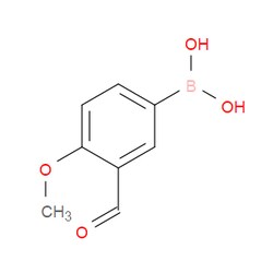 Aobchem&nbsp;3-Formyl-4-methoxyphenylboronic acid |  ≥97% |  CAS 121124-97-8 |  C8H9BO4 |  25g