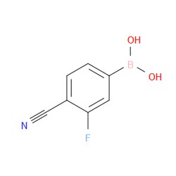 Aobchem&nbsp;4-Cyano-3-fluorophenylboronic acid |  ≥97% |  CAS 843663-18-3 |  C7H5BFNO2 |  10g