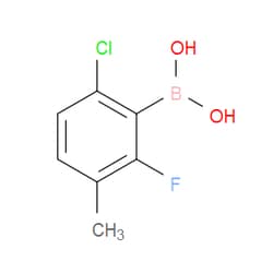 Aobchem&nbsp;2-Chloro-6-fluoro-5-methylphenylboronic acid |  ≥97% |  CAS 352535-86-5 |  C7H7BClFO2 |  10g