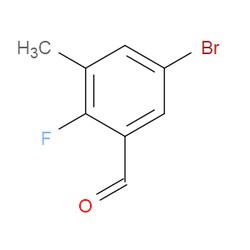 Aobchem&nbsp;5-Bromo-2-fluoro-3-methylbenzaldehyde |  ≥97% |  CAS 903875-64-9 |  C8H6BrFO |  25g