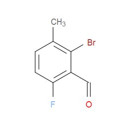 Aobchem&nbsp;2-Bromo-6-fluoro-3-methylbenzaldehyde |  ≥97% |  CAS 154650-16-5 |  C8H6BrFO |  25g