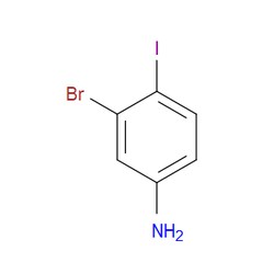 Aobchem&nbsp;3-Bromo-4-iodoaniline |  ≥97% |  CAS 860435-38-7 |  C6H5BrIN |  25g