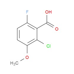 Aobchem&nbsp;2-Chloro-6-fluoro-3-methoxybenzoic acid |  ≥97% |  CAS 886499-40-7 |  C8H6ClFO3 |  500mg