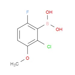 Aobchem&nbsp;2-Chloro-6-fluoro-3-methoxyphenylboronic acid |  ≥97% |  CAS 1072945-77-7 |  C7H7BClFO3 |  5g