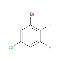Aobchem&nbsp;1-Bromo-5-chloro-3-fluoro-2-iodobenzene |  ≥97% |  CAS 201849-16-3 |  C6H2BrClFI |  10g