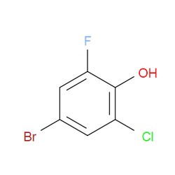Aobchem&nbsp;4-Bromo-2-chloro-6-fluorophenol |  ≥97% |  CAS 161045-79-0 |  C6H3BrClFO |  10g
