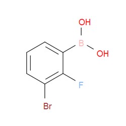 Aobchem&nbsp;3-Bromo-2-fluorophenylboronic acid |  ≥97% |  CAS 352535-97-8 |  C6H5BBrFO2 |  10g