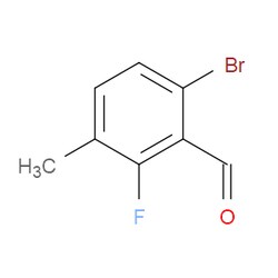 Aobchem&nbsp;6-Bromo-2-fluoro-3-methylbenzaldehyde |  ≥97% |  CAS 1114809-22-1 |  C8H6BrFO |  250mg