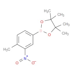 Aobchem&nbsp;4-Methyl-3-nitrophenylboronic acid pinacol ester |  ≥97% |  CAS 1072945-06-2 |  C13H18BNO4 |  1g