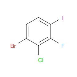Aobchem&nbsp;1-Bromo-2-chloro-3-fluoro-4-iodobenzene |  ≥97% |  CAS 1000573-03-4 |  C6H2BrClFI |  25g