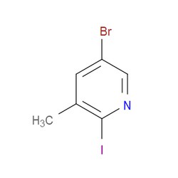 Aobchem&nbsp;5-Bromo-2-iodo-3-picoline |  ≥95% |  CAS 376587-52-9 |  C6H5BrIN |  1g