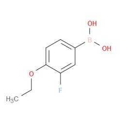 Aobchem&nbsp;4-Ethoxy-3-fluorophenylboronic acid |  ≥97% |  CAS 279263-10-4 |  C8H10BFO3 |  10g