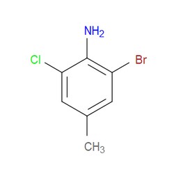 Aobchem&nbsp;2-Bromo-6-chloro-4-methylaniline |  ≥95% |  CAS 135340-78-2 |  C7H7BrClN |  25g