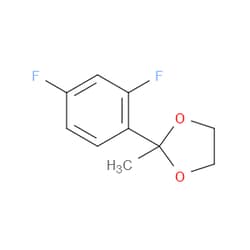Aobchem&nbsp;2-(2 4-Difluorophenyl)-2-methyl-1 3-dioxolane |  ≥95% |  CAS 882406-40-8 |  C10H10F2O2 |  5g