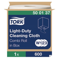 Tork Light Duty Cleaning Cloth Combi-Roll W1/W2/W3 White | Buy Online | Tork | Fisher Scientific