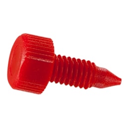 Microsolv Technology Corporation Column End Plugs Red, Quantity: Pack of