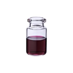 Microsolv Technology Corporation Vials, Headspace, Crimp Top, Glass. Clear, 6ml, 20mm Serum Finish, 22x38mm outer dimensions, Beveled Top and Flat Bottom with a Tapered Neck. Agilent Compatible. 100/PK.