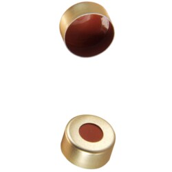 Microsolv Technology Corporation Cap Crimp Gold Red Rubbercap