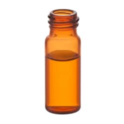Microsolv Technology Corporation&nbsp;Vials, Screw Top, Glass. Amber, 2ml, 10-425mm threads, 12x32mm outer dimensions. For use as an autosampler vial. 100/PK.