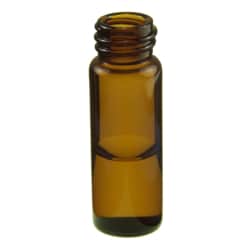 Microsolv Technology Corporation Vials, Screw Top, Glass. Amber, 4ml, 13-425mm threads, 15x45mm outer dimensions. For use as an autosampler vial. 100/PK.