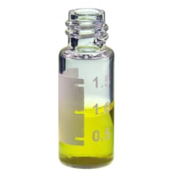 Microsolv Technology Corporation&nbsp;Vials, Screw Top, Glass. Clear, 2ml, with Write-On Patch and fill lines, 8-425mm threads, 12x32mm outer dimensions. For use as an autosampler vial or storage bottle. 100/PK.