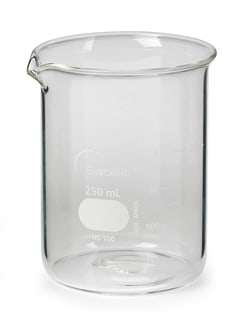 Hach Company Beaker, Griffin, Low Form, Glass, 250 mL